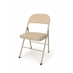Catering silla plegable POLY 4 beige piel sintética