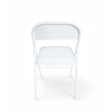 Catering silla plegable POLY 4 blanca piel sintética