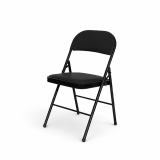Catering silla plegable POLY 4 negra piel sintética