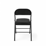 Catering silla plegable POLY 4 negra piel sintética