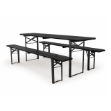 Juego de cervecería WOODY SOLID 220x50 negro
