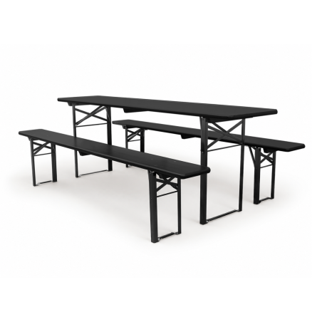 Juego de cervecería WOODY SOLID 220x50 negro