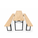 Juego de cervecería WOODY SOLID 220x50 pino