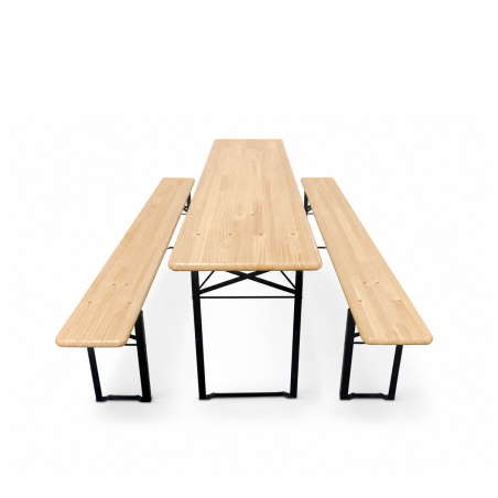 Juego de cervecería WOODY SOLID 220x50 pino