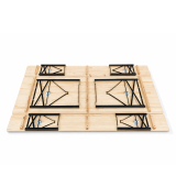 Juego de cervecería WOODY SOLID 220x70 pino