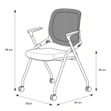 Silla de formación ERGON negro-gris