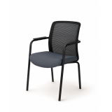 Silla de formación FORMO negro y gris