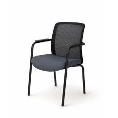 Silla de formación FORMO negro y gris