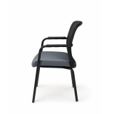 Silla de formación FORMO negro y gris