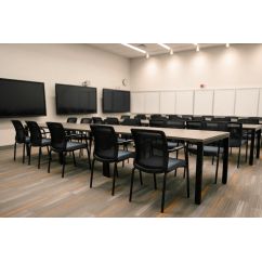 Silla de formación FORMO negro y gris