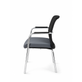 Silla de formación LENZO negro y gris