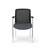 Silla de formación LENZO negro y gris