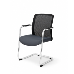 Silla de formación QUADRA negro y gris