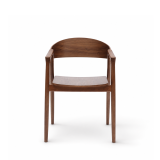 La silla de restaurante de madera ARDEN nogal