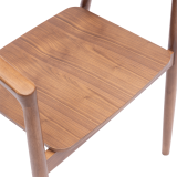 La silla de restaurante de madera ARDEN nogal
