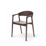 La silla de restaurante de madera ARDEN smoky