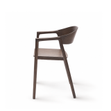 La silla de restaurante de madera ARDEN smoky