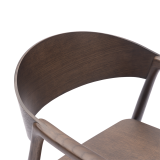 La silla de restaurante de madera ARDEN smoky