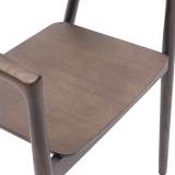 La silla de restaurante de madera ARDEN smoky