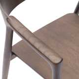 La silla de restaurante de madera ARDEN smoky