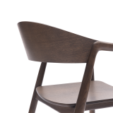 La silla de restaurante de madera ARDEN smoky