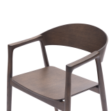 La silla de restaurante de madera ARDEN smoky