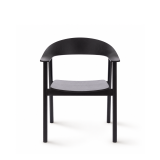 La silla de restaurante de madera HORIZON negro