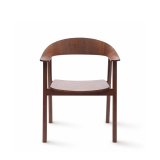 La silla de restaurante de madera HORIZON nogal