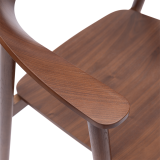 La silla de restaurante de madera HORIZON nogal