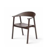La silla de restaurante de madera HORIZON smoky