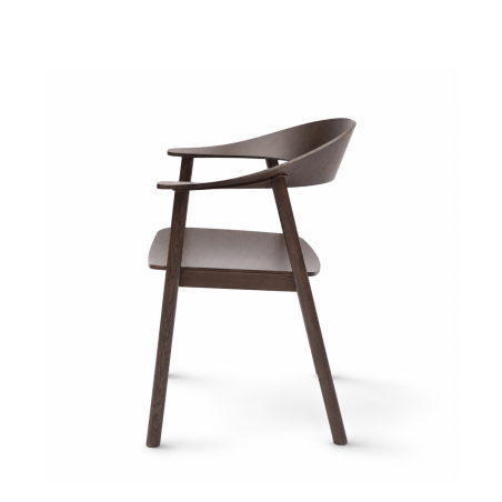 La silla de restaurante de madera HORIZON smoky