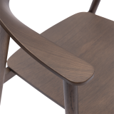 La silla de restaurante de madera HORIZON smoky