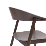 La silla de restaurante de madera HORIZON smoky