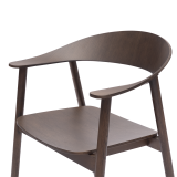 La silla de restaurante de madera HORIZON smoky