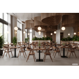 La silla de restaurante de madera FUTURA nogal