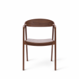 La silla de restaurante de madera FUTURA nogal