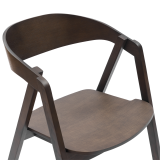 La silla de restaurante de madera FUTURA smoky