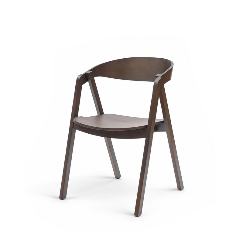 La silla de restaurante de madera FUTURA smoky