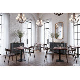 La silla de restaurante de madera HORIZON smoky