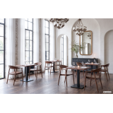 La silla de restaurante de madera HORIZON nogal