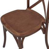 Silla de boda de madera CROSS-BACK WOOD nogal