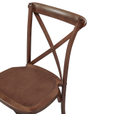 Silla de boda de madera CROSS-BACK WOOD nogal