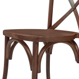 Silla de boda de madera CROSS-BACK WOOD nogal
