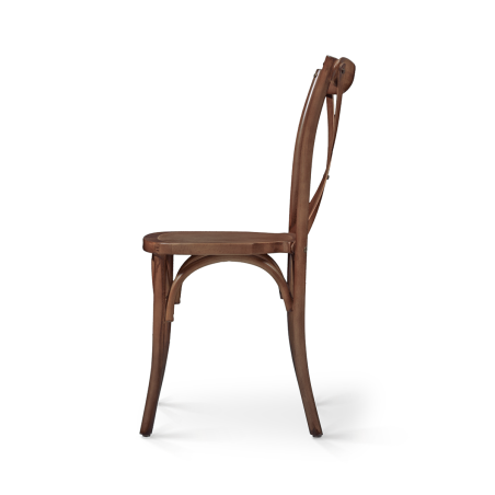 Silla de boda de madera CROSS-BACK WOOD nogal