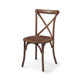 Silla de boda de madera CROSS-BACK WOOD nogal