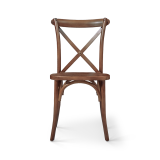 Silla de boda de madera CROSS-BACK WOOD nogal
