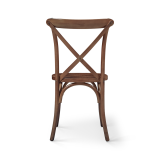 Silla de boda de madera CROSS-BACK WOOD nogal
