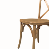 Silla de boda de madera CROSS-BACK WOOD roble claro