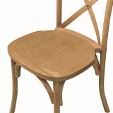 Silla de boda de madera CROSS-BACK WOOD roble claro