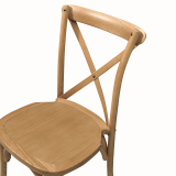Silla de boda de madera CROSS-BACK WOOD roble claro